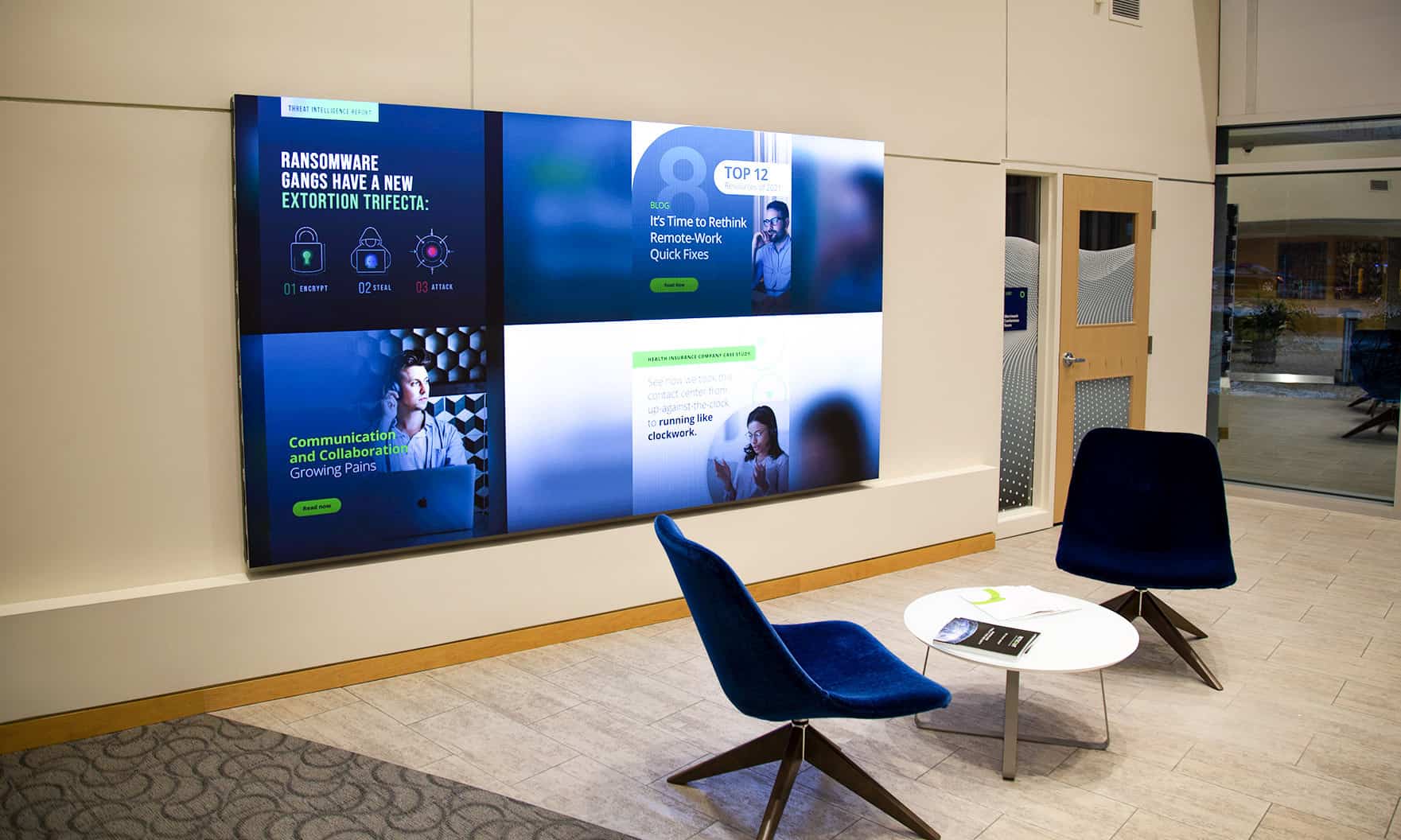 Digital signage installation